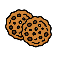 cookies icon, cookies vector illustration-simple illustration of cookies, perfect for cookies logos and icons