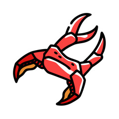 crab legs icon, crab legs vector illustration-simple illustration of crab legs, perfect for crab legs logos and icons