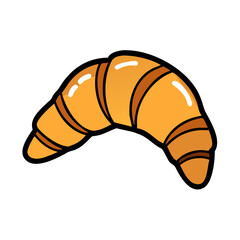 croissant icon, croissant vector illustration-simple illustration of croissant, perfect for croissant logos and icons