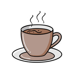 cup of coffee icon, cup of coffee vector illustration-simple illustration of cup of coffee, perfect for cup of coffee logos and icons
