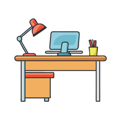 desk icon, desk vector illustration-simple illustration of desk, perfect for desk logos and icons
