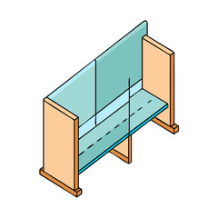 desk divider icon, desk divider vector illustration-simple illustration of desk divider, perfect for desk divider logos and icons