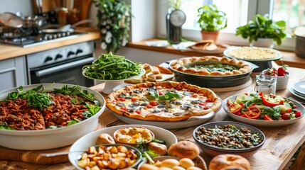 Vibrant treats display at a themed party  perfect for advertising with text space available