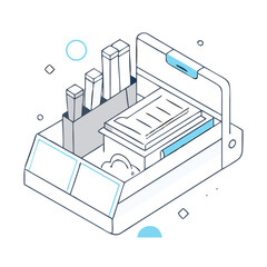 desk organizer icon, desk organizer vector illustration-simple illustration of desk organizer, perfect for desk organizer logos and icons