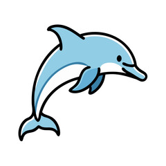 dolphin icon, dolphin vector illustration-simple illustration of dolphin, perfect for dolphin logos and icons