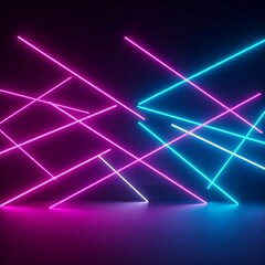 abstract blue neon background