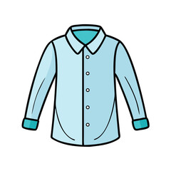 dress shirt icon, dress shirt vector illustration-simple illustration of dress shirt, perfect for dress shirt logos and icons