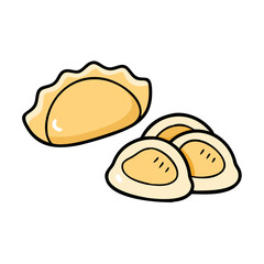 dumplings icon, dumplings vector illustration-simple illustration of dumplings, perfect for dumplings logos and icons