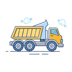 dump truck icon, dump truck vector illustration-simple illustration of dump truck, perfect for dump truck logos and icons