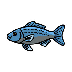 dwarf cichlid fish icon, dwarf cichlid fish vector illustration-simple illustration of dwarf cichlid fish, perfect for dwarf cichlid fish logos and icons