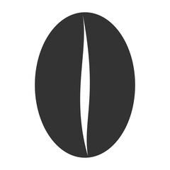 Coffee bean icon vector illustration of a coffee bean