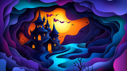 halloween paper cut