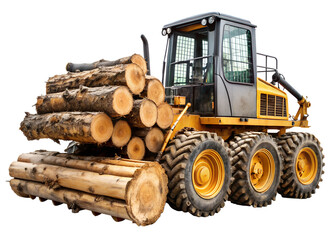 Obraz premium bulldozer excavator isolated on white