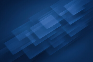 Fototapeta premium A dynamic arrangement translucent rectangles cascades diagonally on a rich slate blue canvas symbolizing business strategy and decision making with clarity and innovation