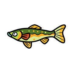 endler s livebearer fish icon, endler s livebearer fish vector illustration-simple illustration of endler s livebearer fish, perfect for endler s livebearer fish logos and icons