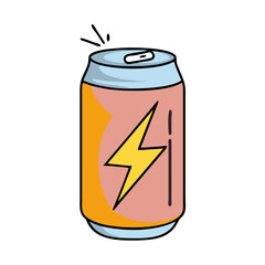 energy drink can icon, energy drink can vector illustration-simple illustration of energy drink can, perfect for energy drink can logos and icons