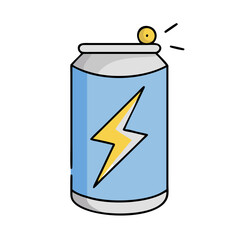energy drink can icon, energy drink can vector illustration-simple illustration of energy drink can, perfect for energy drink can logos and icons