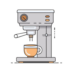 espresso machine icon, espresso machine vector illustration-simple illustration of espresso machine, perfect for espresso machine logos and icons