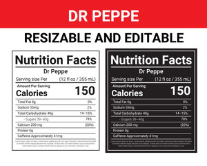 dr Pepper nutrition facts reveal 150 calories, 40g sugar, 55mg sodium, and 0g fat per 12 oz. Learn about ingredients, caffeine, and sugar content in Dr Pepper.