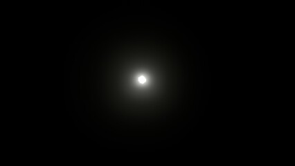 中心で発光する幻想的な丸い光の玉のイラスト背景。An illustration background of a fantastic round ball of light emitting from the center.