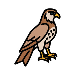falcon icon, falcon vector illustration-simple illustration of falcon, perfect for falcon logos and icons
