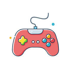 game controller icon, game controller vector illustration-simple illustration of game controller, perfect for game controller logos and icons