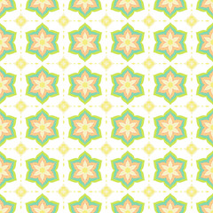 Tile Images, Retro floral damask vector illustration with seamless geometric pattern for ornate textile decoration