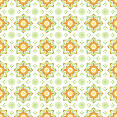 Tile Images, Seamless floral vector design showcases a vintage pattern of pink flowers and geometric shapes, ideal for textile or wallpaper decoration