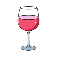 glass of ros icon, glass of ros vector illustration-simple illustration of glass of ros, perfect for glass of ros logos and icons
