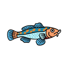 goby fish icon, goby fish vector illustration-simple illustration of goby fish, perfect for goby fish logos and icons
