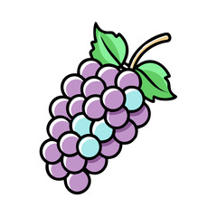 grapes icon, grapes vector illustration-simple illustration of grapes, perfect for grapes logos and icons