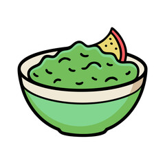 guacamole bowl icon, guacamole bowl vector illustration-simple illustration of guacamole bowl, perfect for guacamole bowl logos and icons