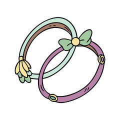 hair bands icon, hair bands vector illustration-simple illustration of hair bands, perfect for hair bands logos and icons