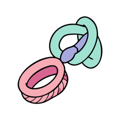 hair ties icon, hair ties vector illustration-simple illustration of hair ties, perfect for hair ties logos and icons