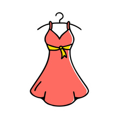 halter dress icon, halter dress vector illustration-simple illustration of halter dress, perfect for halter dress logos and icons