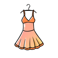 halter dress icon, halter dress vector illustration-simple illustration of halter dress, perfect for halter dress logos and icons