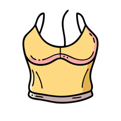 halter top icon, halter top vector illustration-simple illustration of halter top, perfect for halter top logos and icons