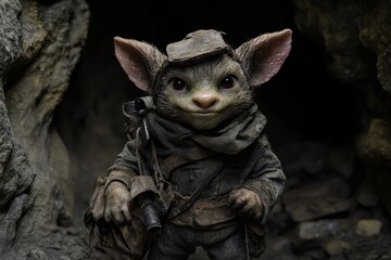 black and white cat on the ground