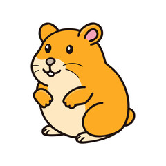 hamster icon, hamster vector illustration-simple illustration of hamster, perfect for hamster logos and icons