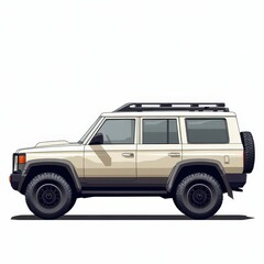 Classic off-road utility vehicle parked in a sunny environment during the day