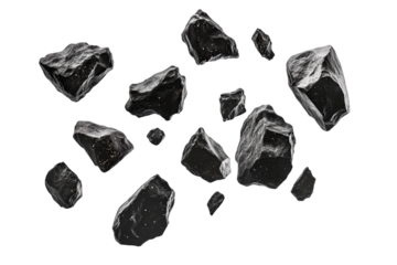 falling space black rocks 