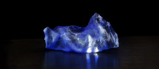 Precious mineral. Piece of Rock crystal