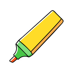highlighter icon, highlighter vector illustration-simple illustration of highlighter, perfect for highlighter logos and icons
