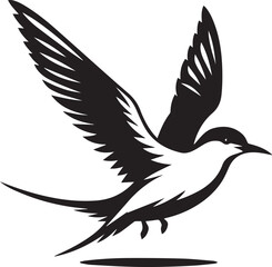Obraz premium swift bird silhouette vector, swift bird logo vector, swift bird icon