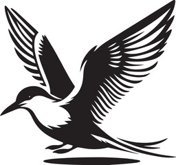 swift bird silhouette vector, swift bird logo vector, swift bird icon