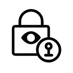 Shield Privacy Icon for User Protection Features  
