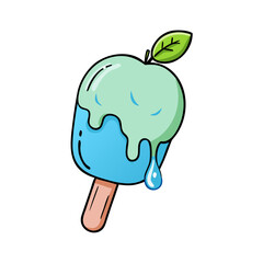 ice apple icon, ice apple vector illustration-simple illustration of ice apple, perfect for ice apple logos and icons
