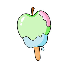 ice apple icon, ice apple vector illustration-simple illustration of ice apple, perfect for ice apple logos and icons