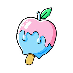 ice apple icon, ice apple vector illustration-simple illustration of ice apple, perfect for ice apple logos and icons