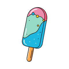 ice pop icon, ice pop vector illustration-simple illustration of ice pop, perfect for ice pop logos and icons